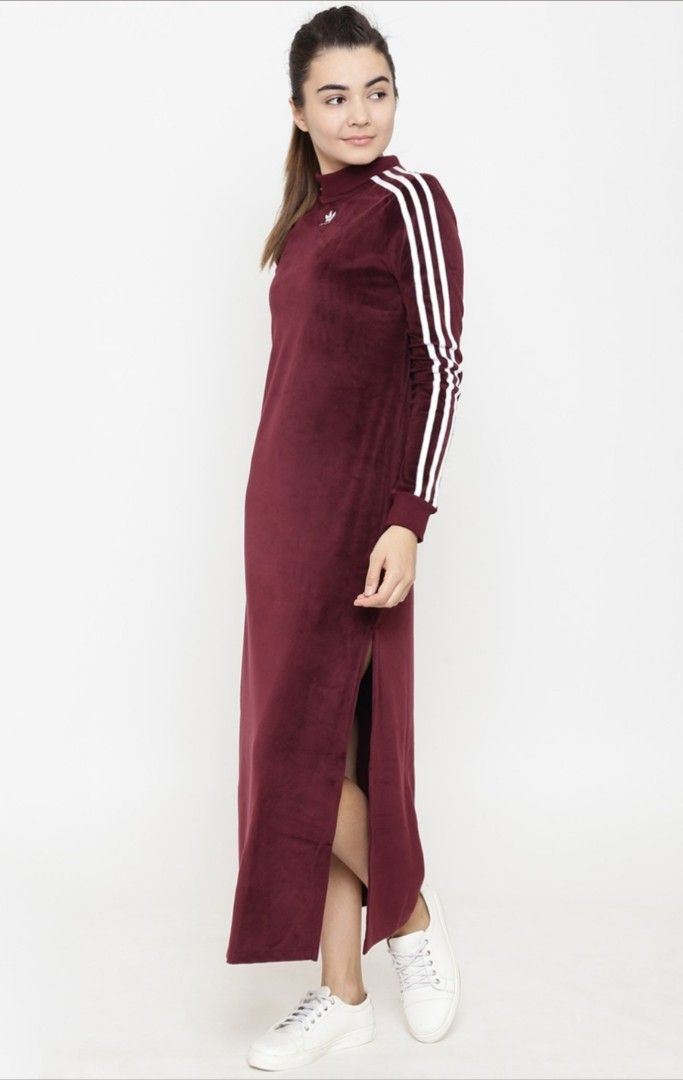 Adidas Originals Women Burgundy Trefoil Solid Maxi Dress, Fesyen Wanita, Pakaian Wanita, Gaun & Rok di Carousell Adidas Originals Women Burgundy Trefoil Solid Maxi Dress, Fesyen Wanita, Pakaian Wanita, Gaun & Rok di Carousell