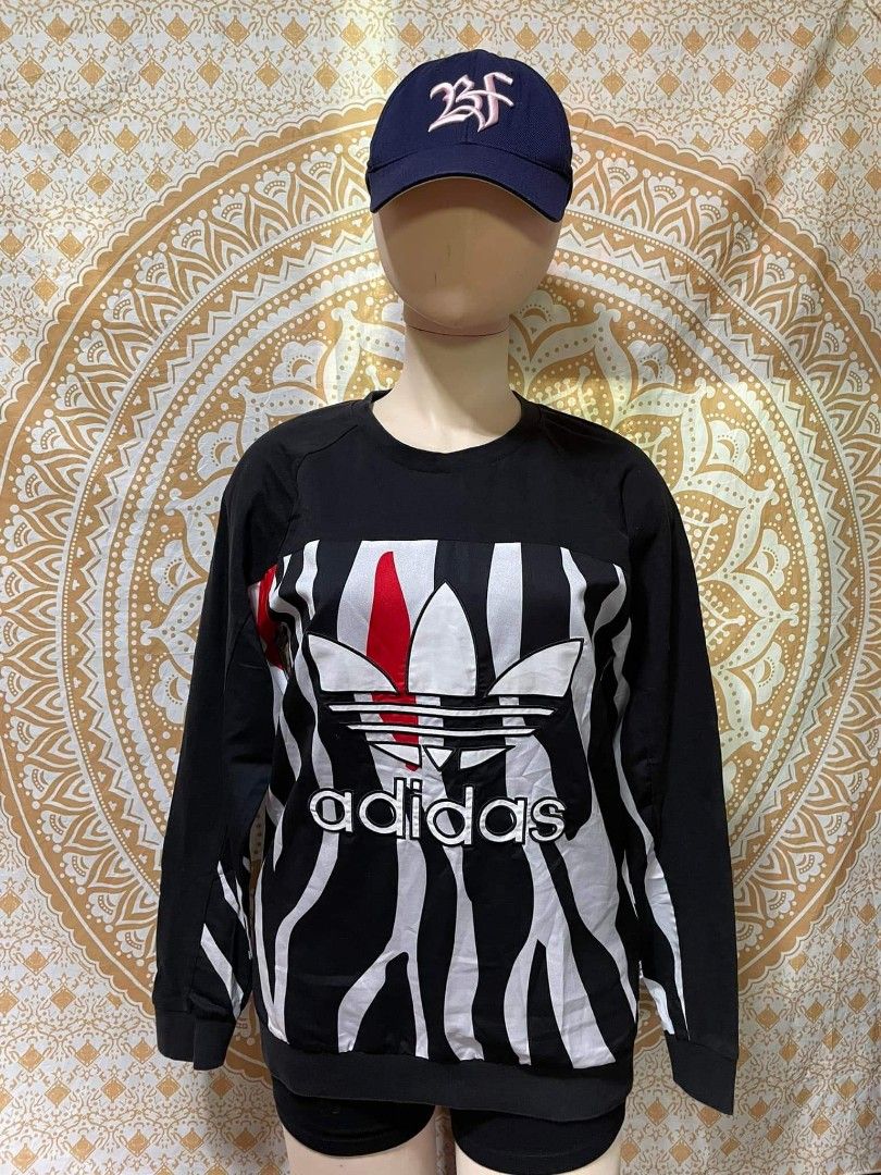 Adidas zebra sweater top