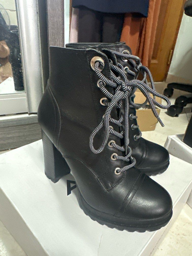 Aldo Boot Heels with 2 types of straps Women s Fashion Footwear Boots on Carousell
