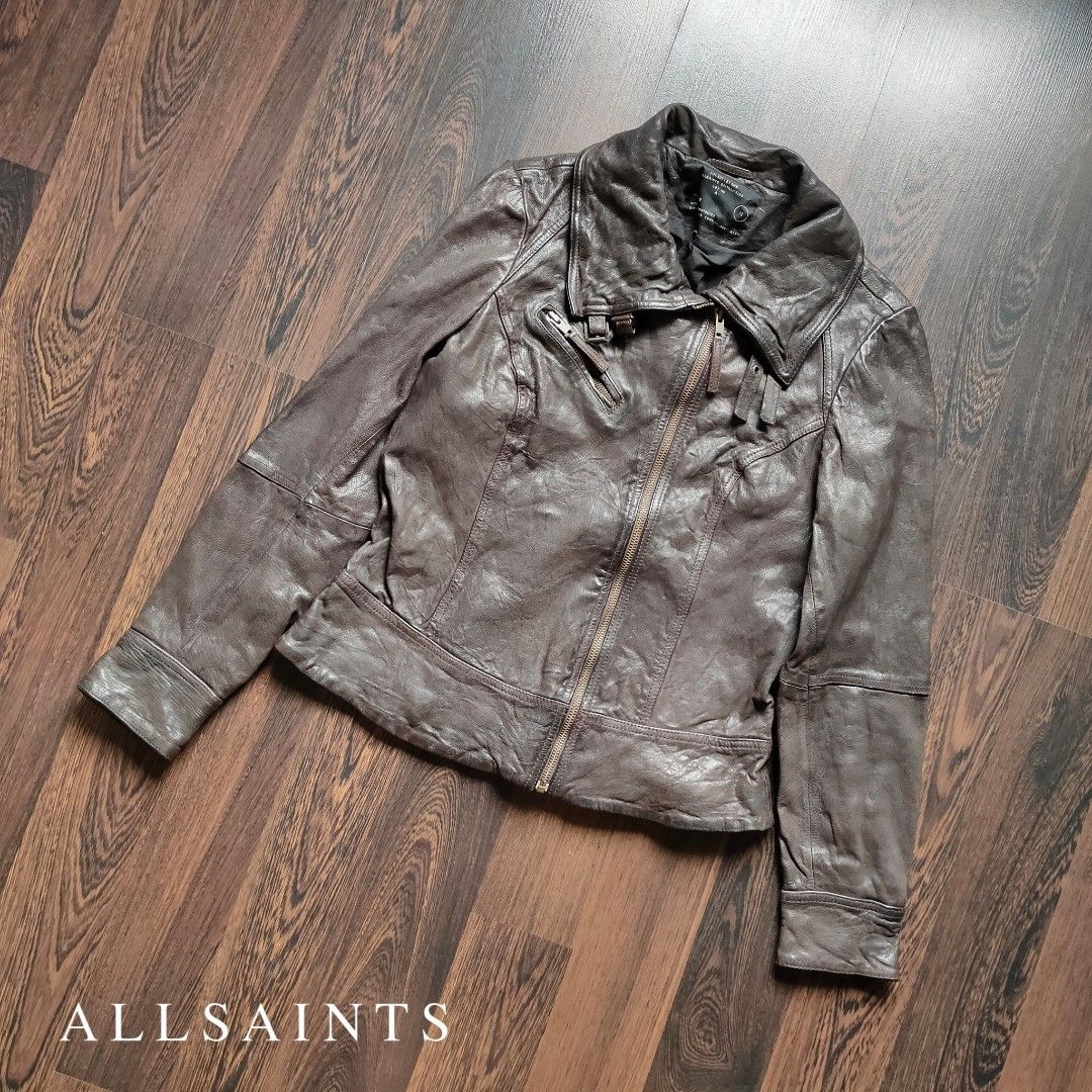 All saints jack's place leather jacket shop