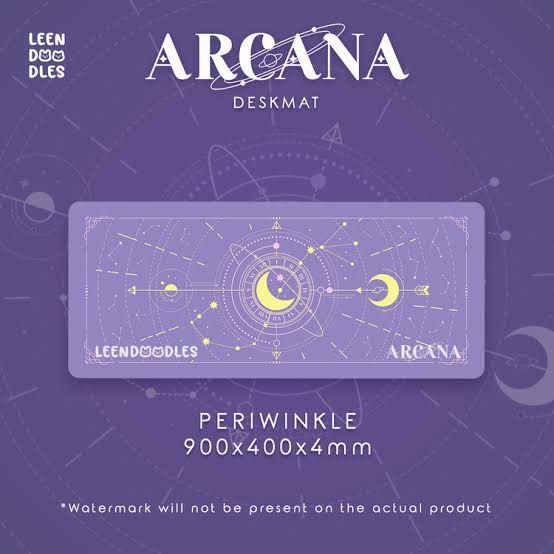 arcana periwinkle deskmat (Category: Computer Keyboard) located in Caloocan City. Submitted by xmaplesyrup (Listing ID 1326433126, Image 3). Description: no box na, w free stickers bought from zion studios for 1500 can send proof pics for reference .