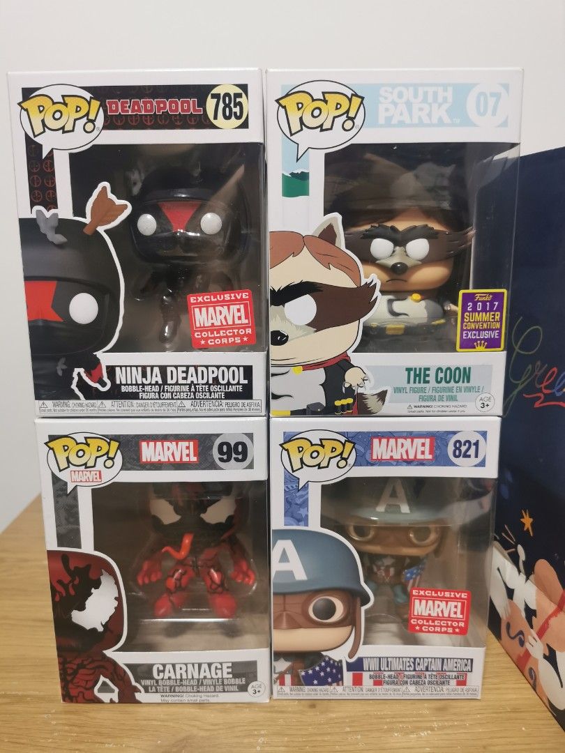 Assorted pops (Category: Toy Figures) located in Singapore. Submitted by godofwar6791 (Listing ID 1326431474, Image 1). Description: Selling as a set As a set fix price $50 No trade in.