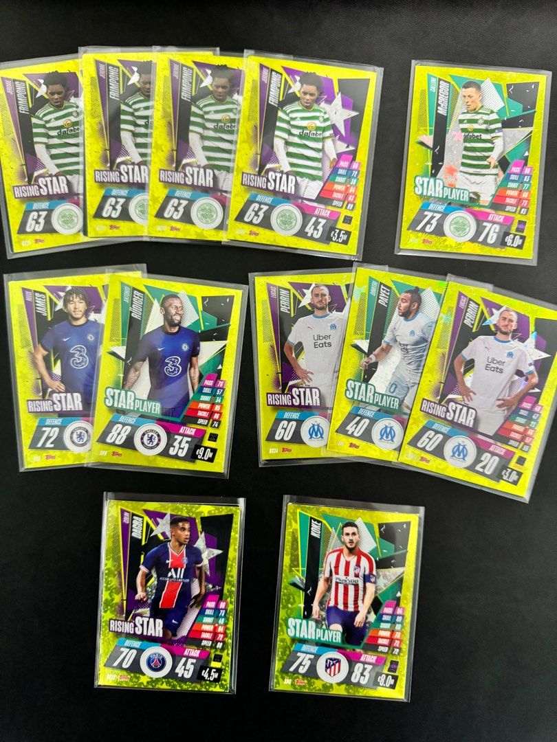 VINTAGE Rare and Shiny Match Attax Topps Football/Soccer Cards, Hobbies &  Toys, Toys & Games on Carousell
