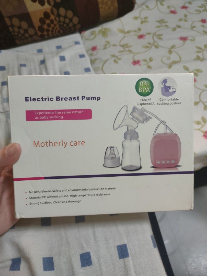 Automatic breast pump / motherlycare brand (Category: Breastfeeding & Bottle Feeding) located in Taguig. Submitted by harhlee (Listing ID 1326367030, Image 1). Description: - single breast pump - seldom used - with massage option - suction strength can be adjusted - with box and manual - low noise - no adapter included. wala talaga kasama nung nabili - with 5 oz / 150 ml bottle pero wala na ung bottle head/nipple. but you can transfer your milk t