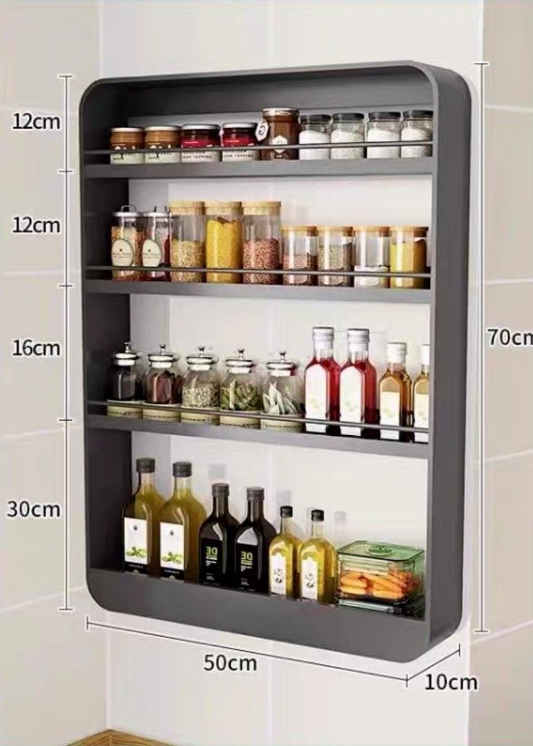 BN piece big wall mount kitchen toilet rack, sauce organizer