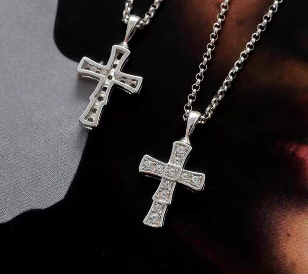 Bulgari cross necklace top