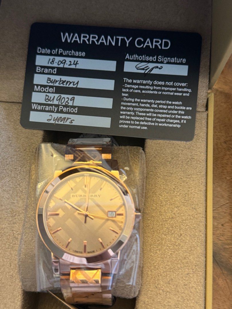 Burbberry Ladies Watch Original 1 yr Warranty Luxury Watches on Carousell
