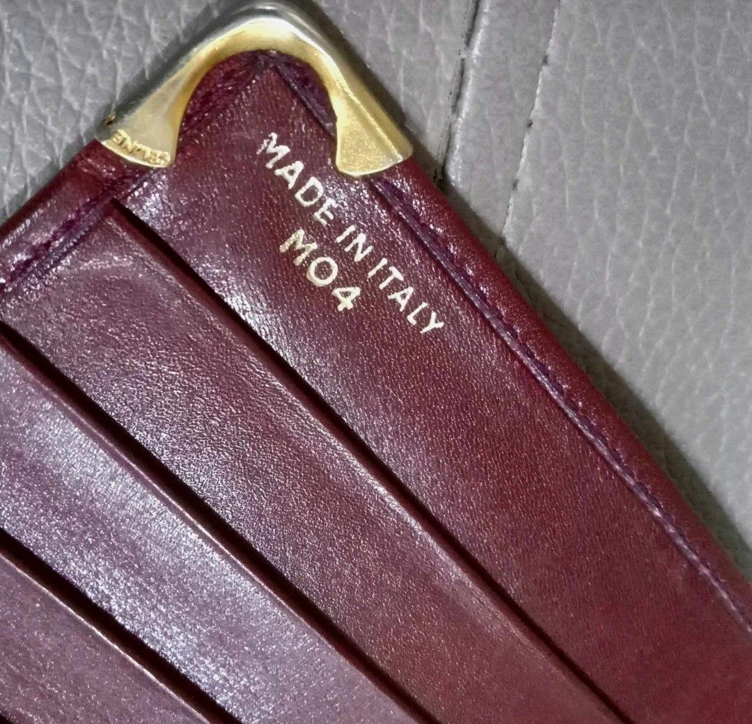 Cartier Flat Long Wallet (Category: Luxury Bags & Wallets) located in Taguig. Submitted by esa.agustin (Listing ID 1326375340, Image 3). Description: Original Cartier maroon leather flat long wallet. Made in Italy..