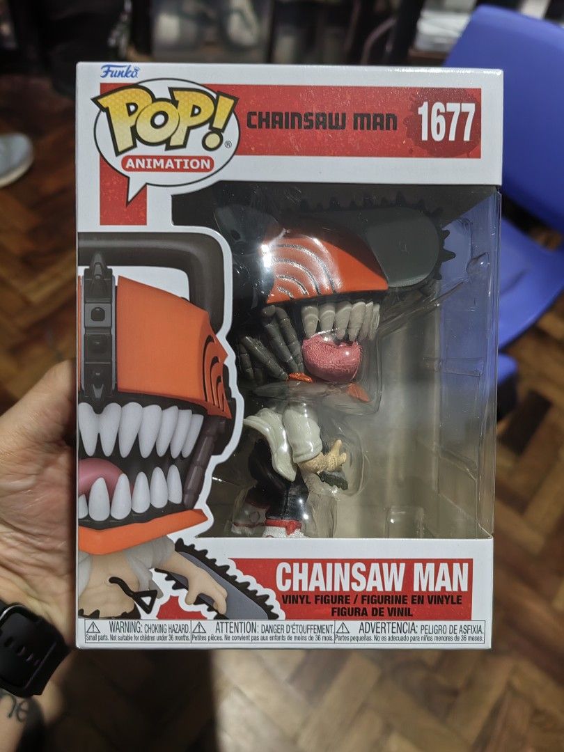 Chainsaw Man Funko Pop (Category: Designer & Blind Box Toys) located in Cainta. Submitted by DBdibs (Listing ID 1326491429, Image 1). Description: 👀 Reading is essential. Make reading a habit. Funko Pop! - Animation Chainsaw Man #1677 ⭐ Authentic ⭐ Never Out Of Box (NOOB) ⭐ Add 40 for new protector ⭐ Pop and box in excellent condition (See photos) 🏠 Item will be coming from Cainta, Rizal 💰 Mode of Payment: Gcash / BDO / Union Bank 🏍️ Same day