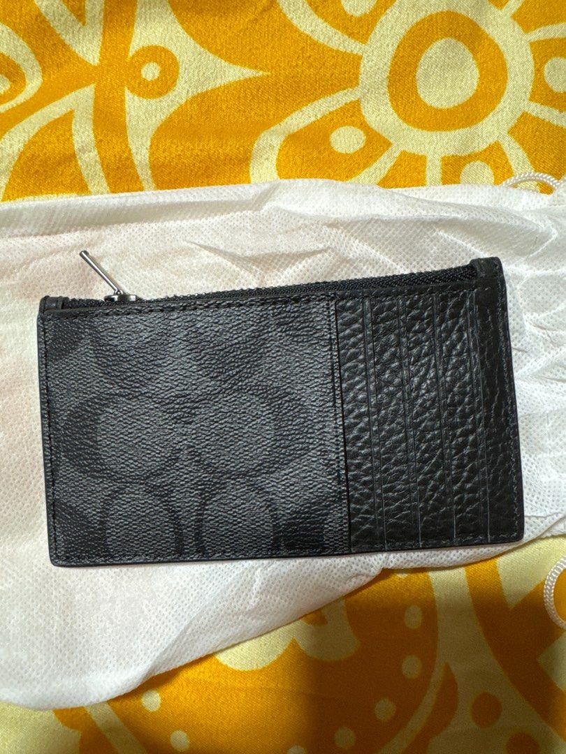 Coach black panther wallet deals