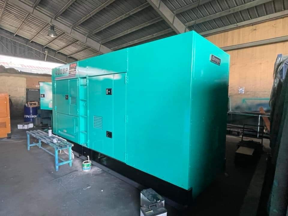 Denyo 400 kVA Genset Japan Surplus (Category: Construction Tools & Equipment) located in Manila. Submitted by santiago0721 (Listing ID 1326344696, Image 3). Description: Good running unit - Japan Surplus All works done by DENYO trained presonnel PMS Repainting over all (see sample pictures delivered to customer) Overhaul Radiator Assy Clean fuel tank New batteries with keys Overall check of electrical & mechanical components of unit With warranty