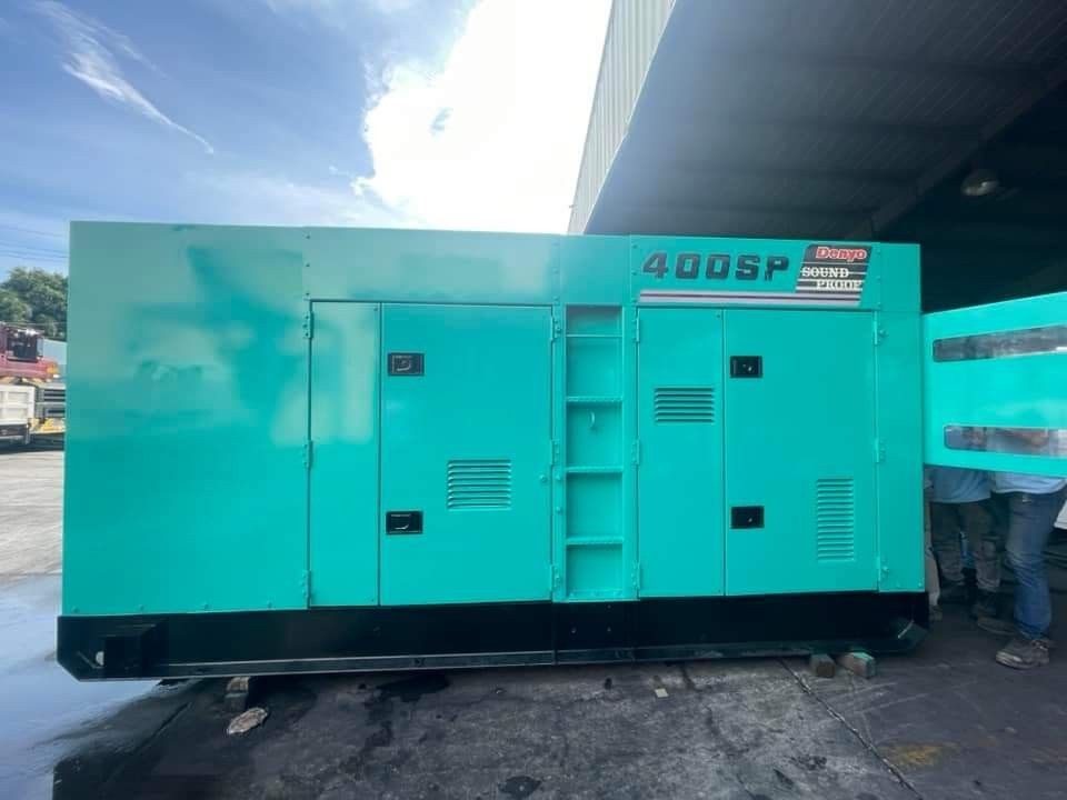 Denyo 400 kVA Genset Japan Surplus (Category: Construction Tools & Equipment) located in Manila. Submitted by santiago0721 (Listing ID 1326344696, Image 1). Description: Good running unit - Japan Surplus All works done by DENYO trained presonnel PMS Repainting over all (see sample pictures delivered to customer) Overhaul Radiator Assy Clean fuel tank New batteries with keys Overall check of electrical & mechanical components of unit With warranty