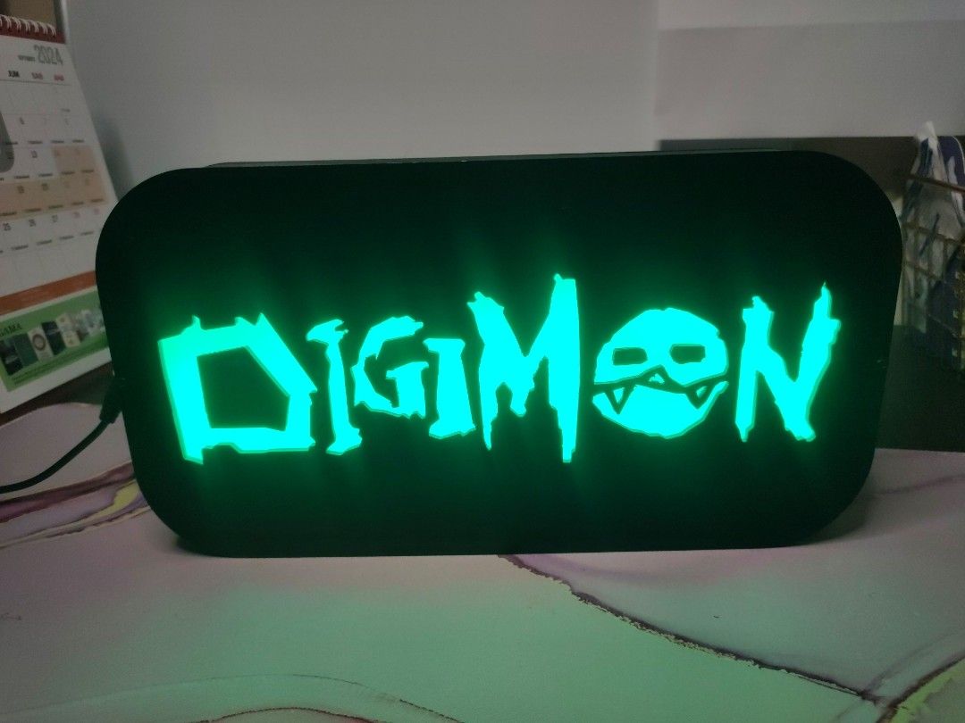 Digimon Led DIGIMON LOGO LED LAMP, Hobbies & Toys, Collectibles & Memorabilia, Fan ...