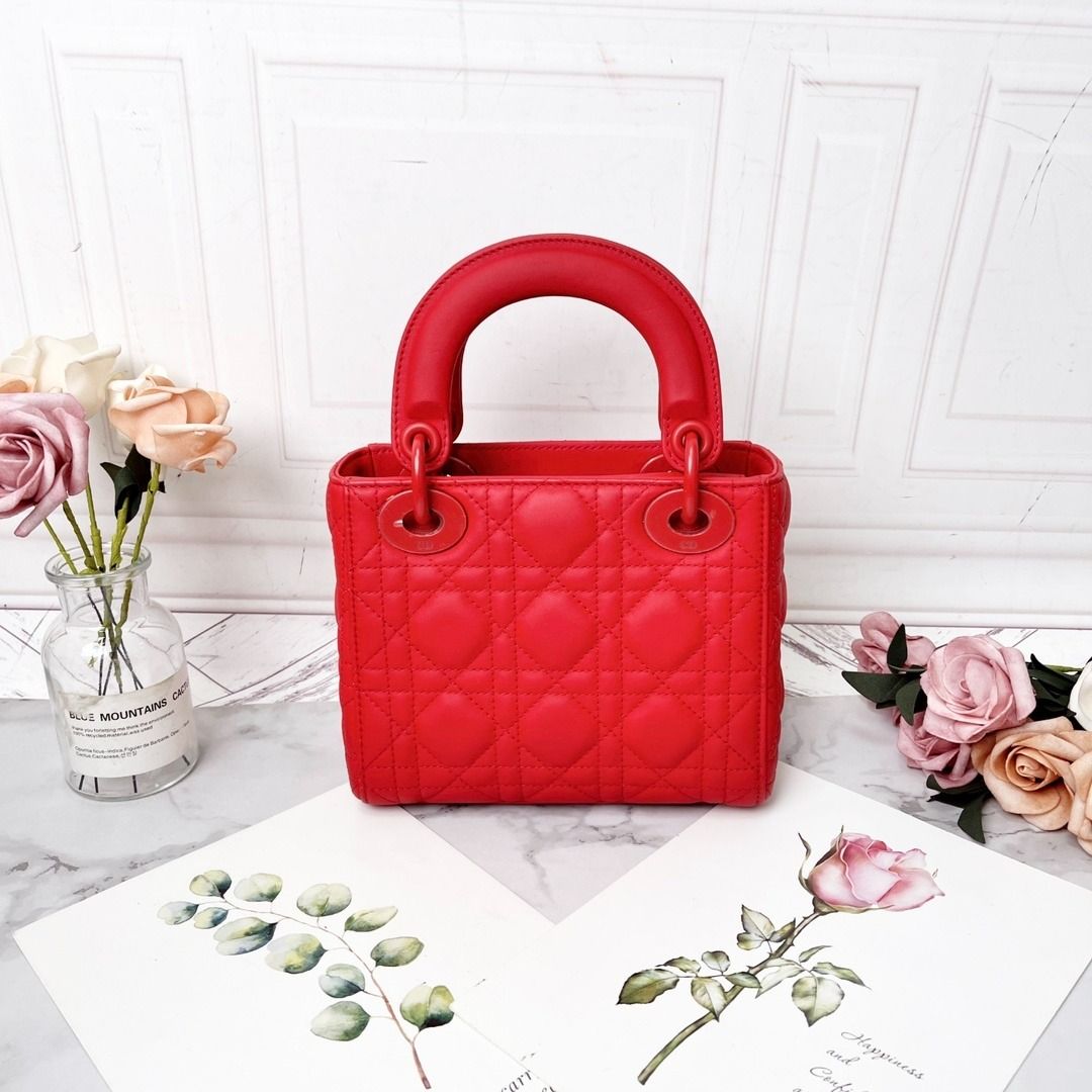 Dior Lady Dior in Matte Red