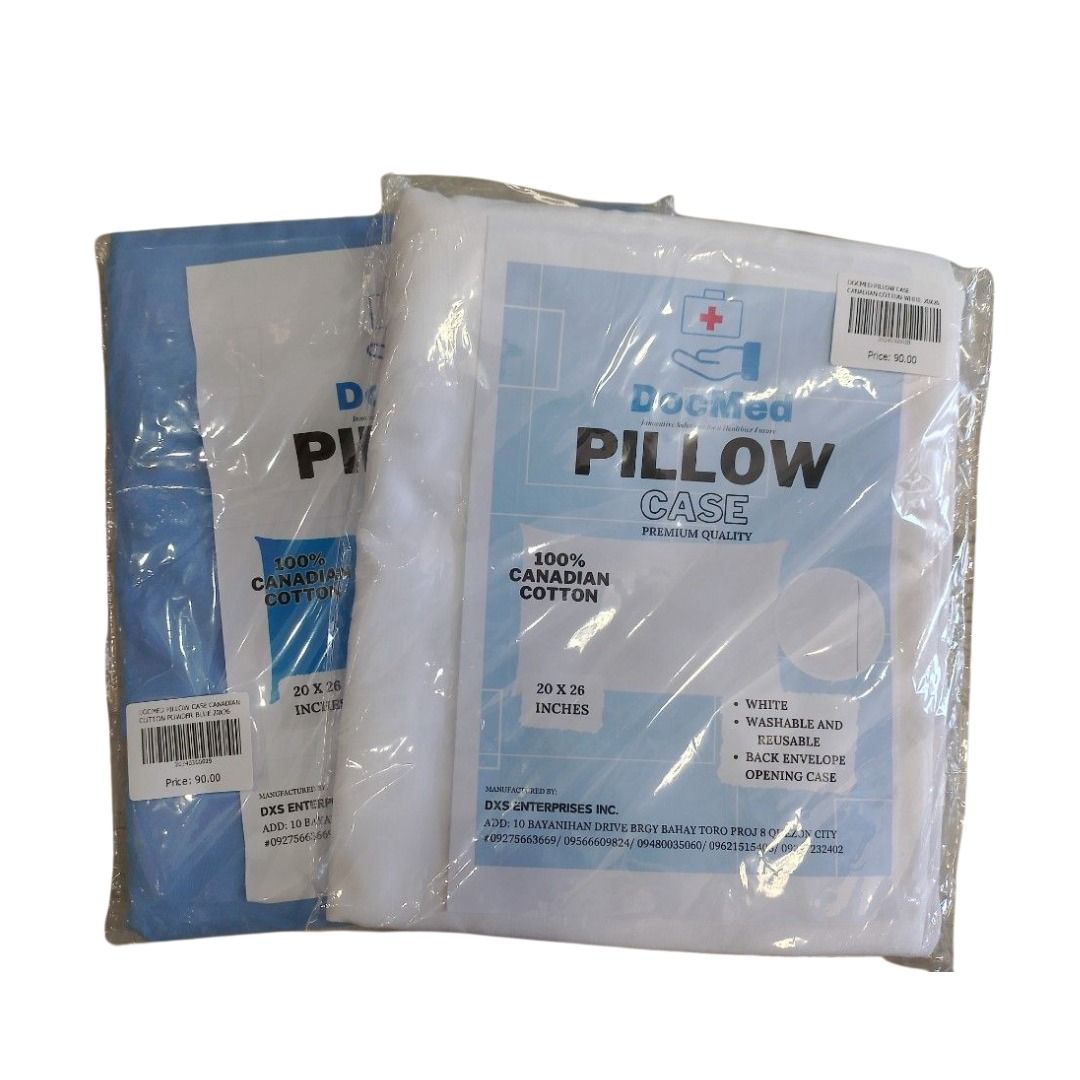 DOCMED HOSPITAL PILLOW CASE (Category: Medical Supplies & Tools) located in Caloocan City. Submitted by staffmarke01383 (Listing ID 1326368830, Image 1). Description: AVAILABLE ON STOCK✨ BUY YOUR NEEDS NOW, HERE IN OUR SHOP! WE HAVE ALL KINDS OF MEDICAL SUPPLIES THAT YOU NEED! “DXS ENTERPRISES INC.” MEDICAL SUPPLIES AND EQUIPMENT! WE ACCEPT RETAIL AND BULK ORDERS!! Visit us at: Pin: DXS ENTERPRISES INC. Warehouse Address: 18 Rest Haven St. Brgy. 