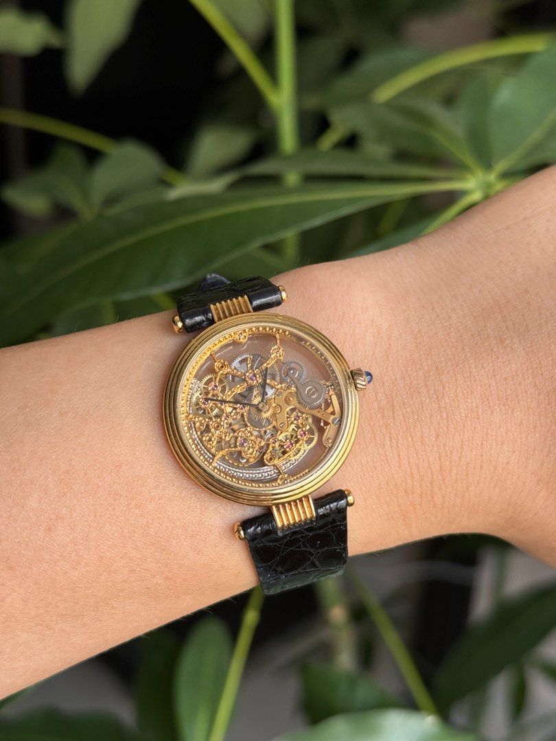 Dunhill Skeletonized 18k gold watch
