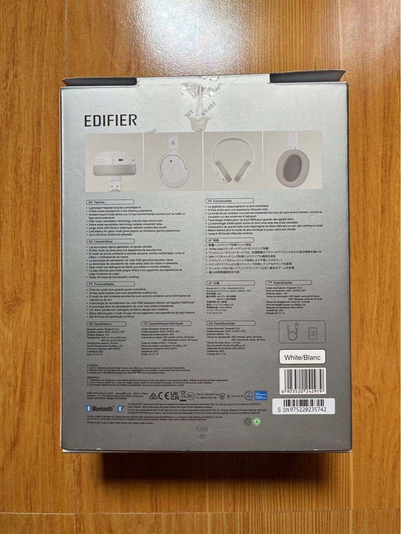 Edifier w820nb (Category: Headphones & Headsets) located in Sorsogon. Submitted by honnie_gonlie (Listing ID 1326339249, Image 2). Description: Original Edifier w820nb color white/blanc. Like new Bluetooth V5.0 Connectivity Headphones w/ Active Noise Cancellation Lightweight Design Hi-Res Audio Game Mode 49hours Playback Time Payment: BDO/BPI/GCASH Shipping: LBC/JRS/J&T.