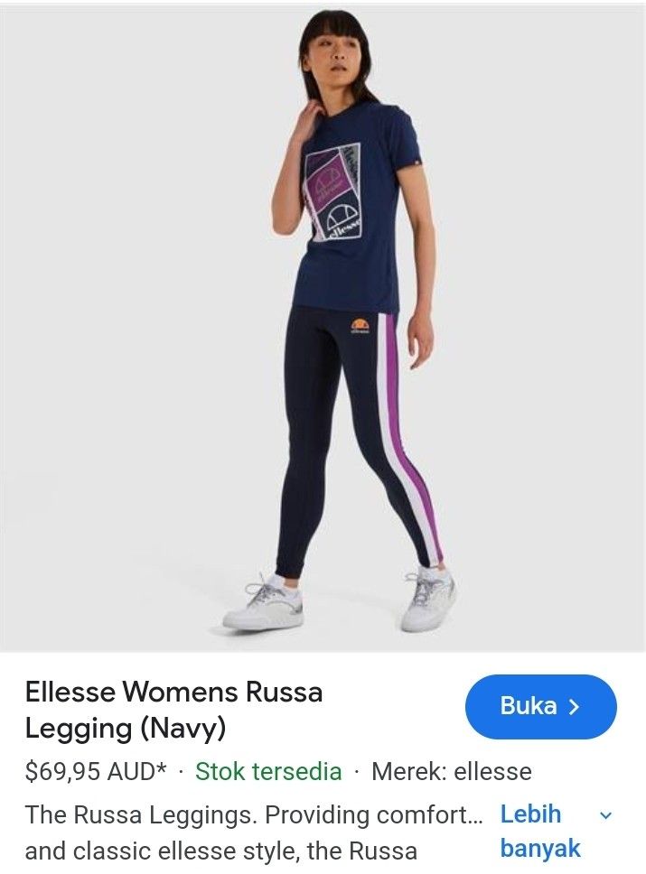 Russa Leggings Ellesse Leggings Navy Ellesse Women Russa Legging