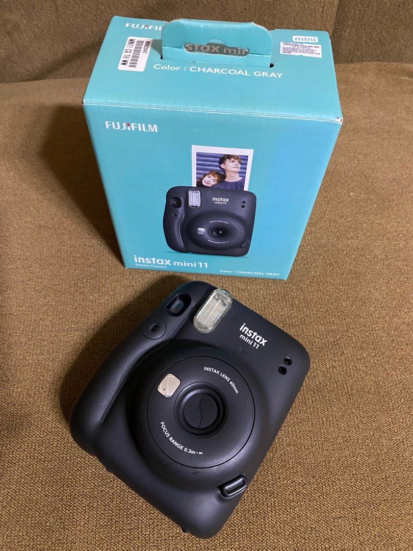 FUJI INSTAX MINI 11 INSTANT CAMERA ( CHARCOAL GRAY), Photography