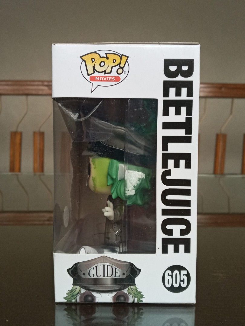 Funko Pop! Movies Beetlejuice GITD #605 (Category: Designer & Blind Box Toys) located in Cebu City. Submitted by diyeszon (Listing ID 1326365553, Image 2). Description: Funko Pop Movies #605 Beetlejuice Glow In The Dark (Special Edition) never been out of the box with free protector message me for more pictures shipped thru Lbc shipping fee c/o buyer thank you for viewing.