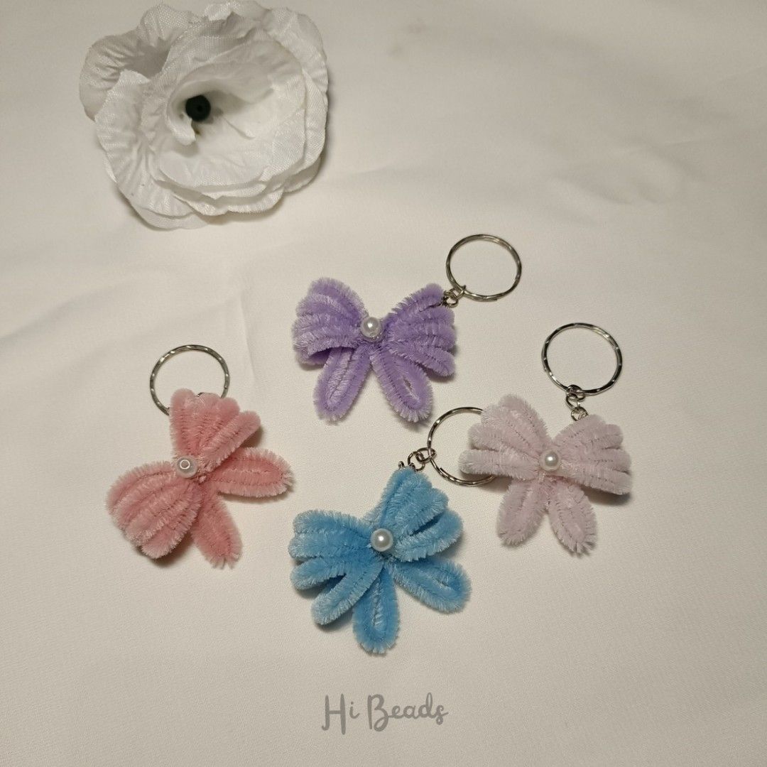 Gantungan Kunci Mini Kawat Bulu / Gantungan Kunci Lucu, Antik, Lainnya di  Carousell
