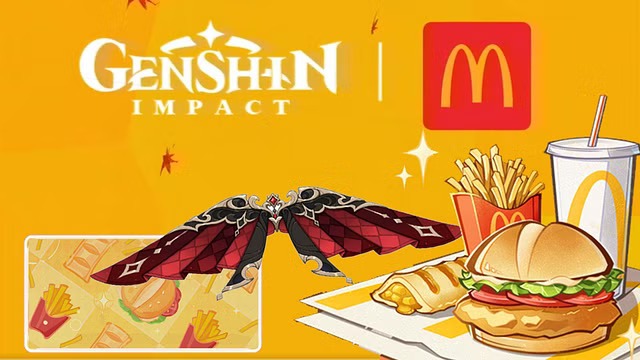 GENSHIN X MCDONALD'S - Wings Of Delicacies wing Glider Redeem Code ...