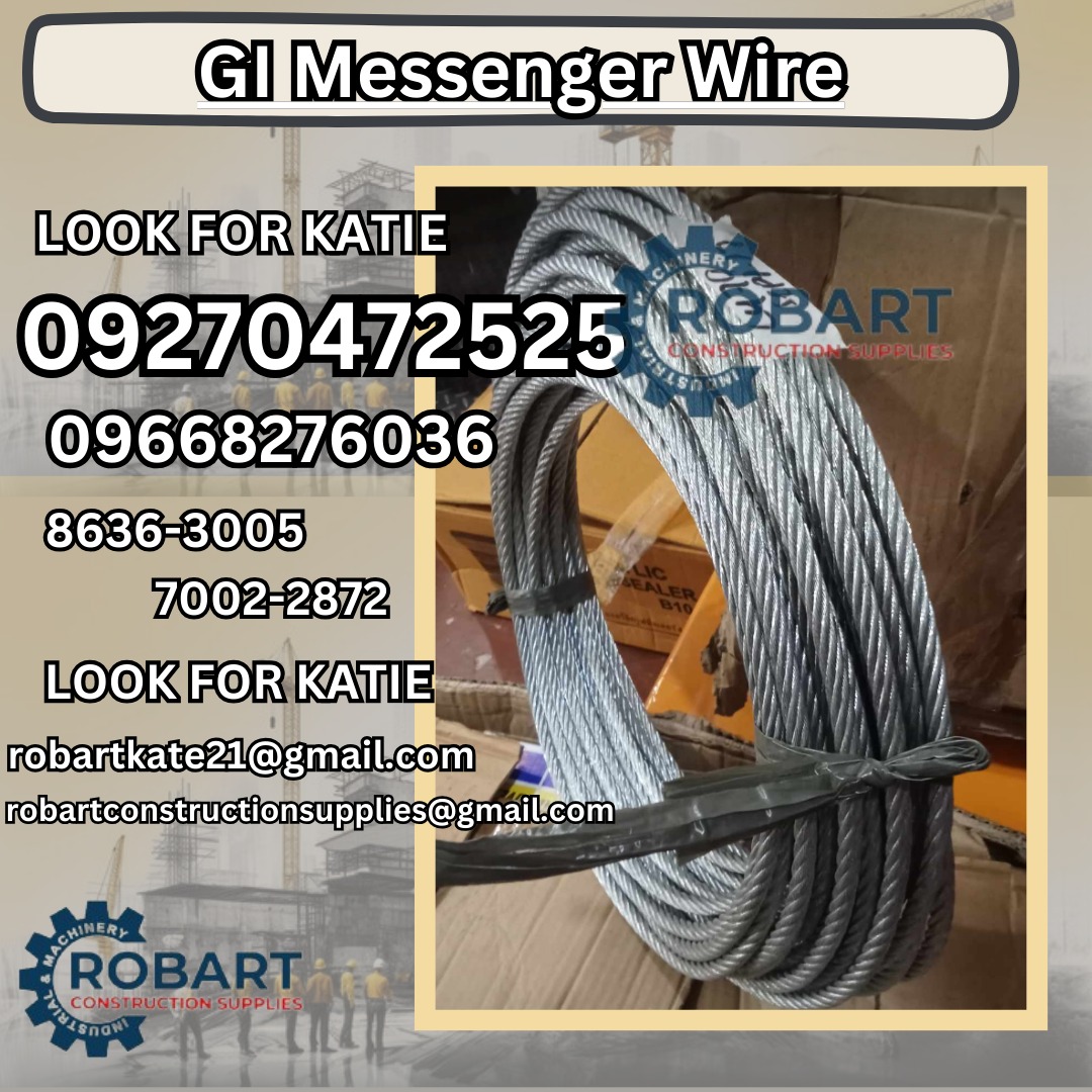 GI Messenger Wire Commercial Industrial Construction Tools 