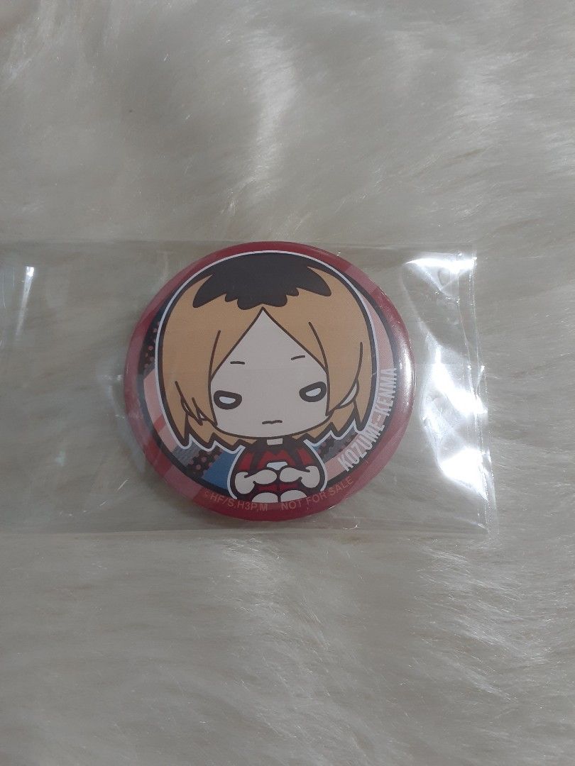 Haikyuu Kenma Badge pin (Category: Character Goods) located in Valenzuela. Submitted by yolkiesell (Listing ID 1326341705, Image 1). Description: 📌Haikyuu Kenma badge pin 📌Last price ‼Little duck nfs for display purposes only. 💸Gcash 🚚Flash Express.