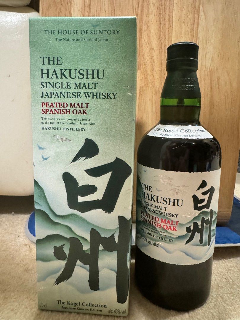 白州Hakushu Peated Malt Spanish Oak, 嘢食& 嘢飲, 酒精飲料- Carousell