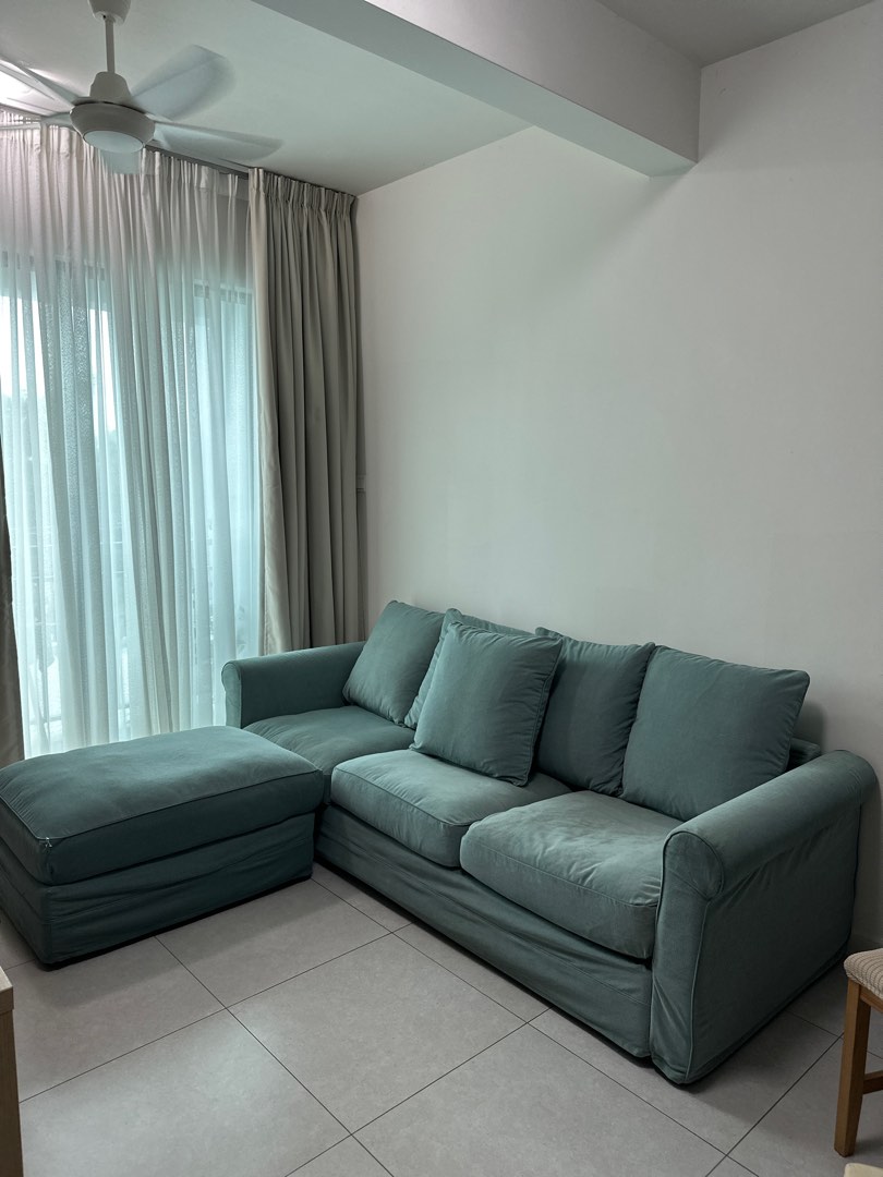 Ikea Gronlid Sofa with light green washable cover Furniture Home Living Furniture Sofas on Carousell