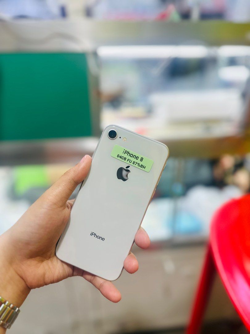 Iphone 8 64Gb openline 85BH NO ISSUE STILL ORIGINAL (Category: iPhone 8 Series) located in San Juan City. Submitted by saabangadgetshop (Listing ID 1326369240, Image 3). Description: Onhand | Pre-owned iPhone 8 64GB 85% Battery Health NTC APPROVED OPENLINE NO HIDDEN ISSUES NO HISTORY OF REPAIR 99%Smooth TEST TO SAWA RESET ALL YOU WANT NOT REFURBISHED AUTHENTIC PHONE ALL WORKING Mode of Payment : ⬇️ ▪️Cash ▪️Bank Transfer ▪️Gcash 📍Installment ava