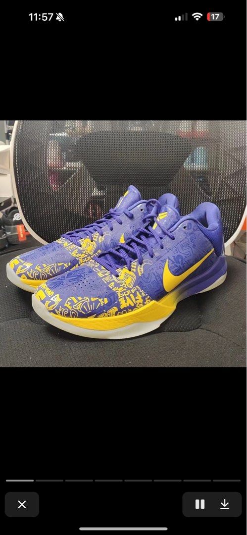 Kobe 5 ring (Category: Sneakers) located in Makati City. Submitted by devinwang56 (Listing ID 1326459738, Image 1). Description: size 12 us no og box .