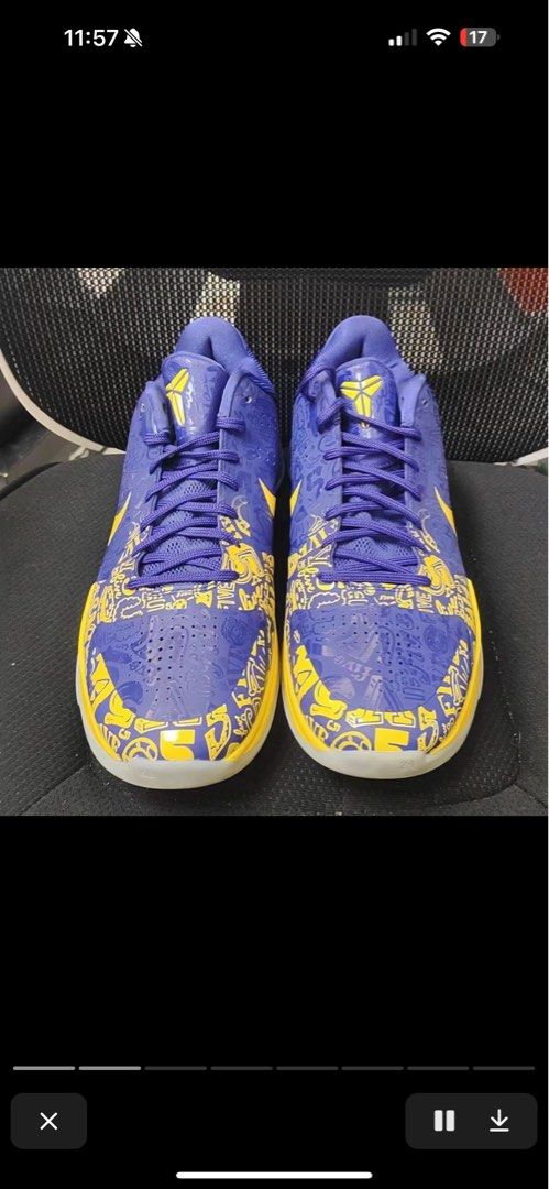 Kobe 5 ring (Category: Sneakers) located in Makati City. Submitted by devinwang56 (Listing ID 1326459738, Image 2). Description: size 12 us no og box .