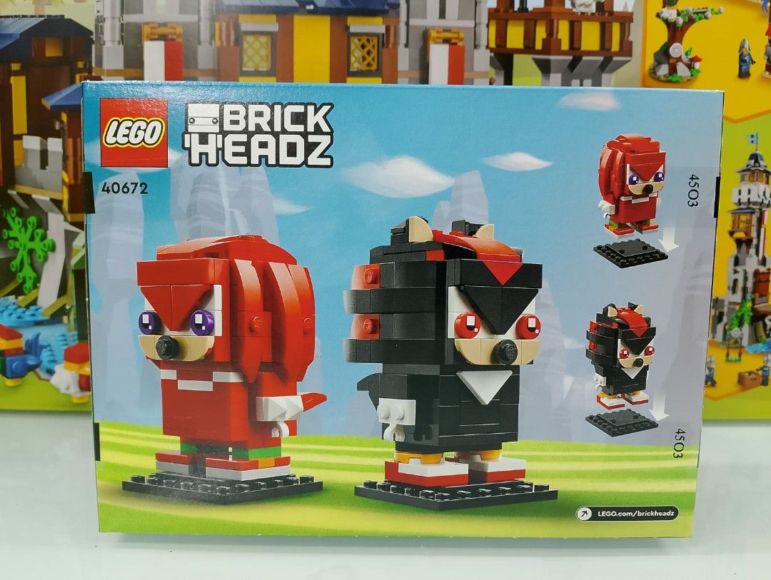 Lego Brickheadz Sonic Knuckles and Shadow 40672 (Category: Lego & Building Sets) located in Manila. Submitted by agsbeagle888 (Listing ID 1326490780, Image 2). Description: We sell various collections of Lego original sets, Technic, Icons, Arts,Star Wars, Harry Potter,Disney, Speed Champions,Architecture,Marvel / DC ,Monkie Kids, Super Mario, Dreamzz, Creator,Ninjago, Sonic The Hedgehog, Minifigures, Lego Keychains Feel free to inquire models tha