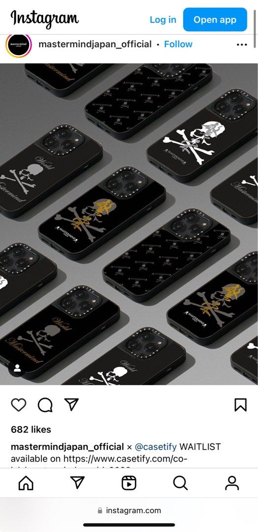 Mastermind World x CASETiFY iPhone 15 Pro Max Casing, Mobile 