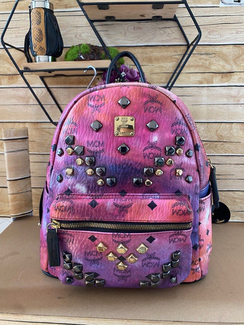mcm back pack rainbow original leather size 28 x 30 x 13 cm kondisi 90 mantull bag only no php Barang Mewah Tas Dompet di Carousell