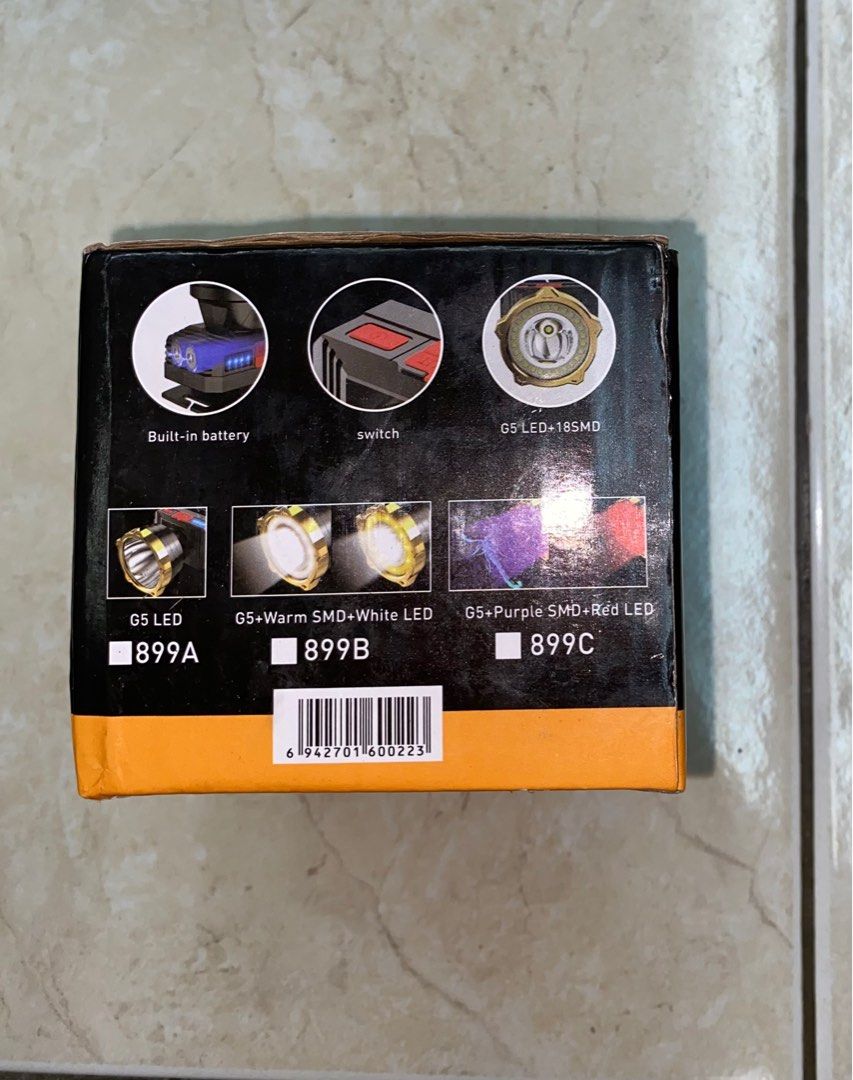 Multi Function Headlamp (Category: Hiking & Camping) located in Pasir Gudang. Submitted by yedd455 (Listing ID 1326485465, Image 2). Description: Brand New.Pm if interested..