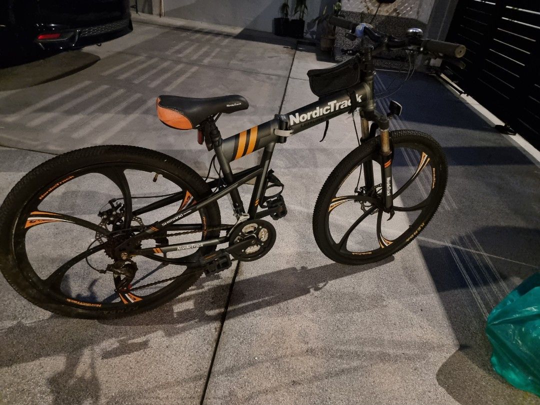 NORDICTRACK FOLDING BIKE 26 MAG ALLOY WHEEL
