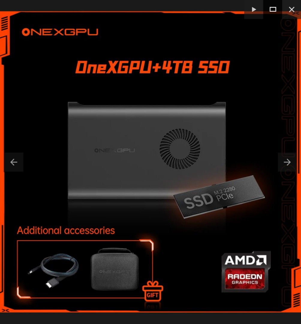 Onexgpu (Authorized Dealer - Free Pouch / Oculink Cable) ONEXGPU AMD 7600M ...