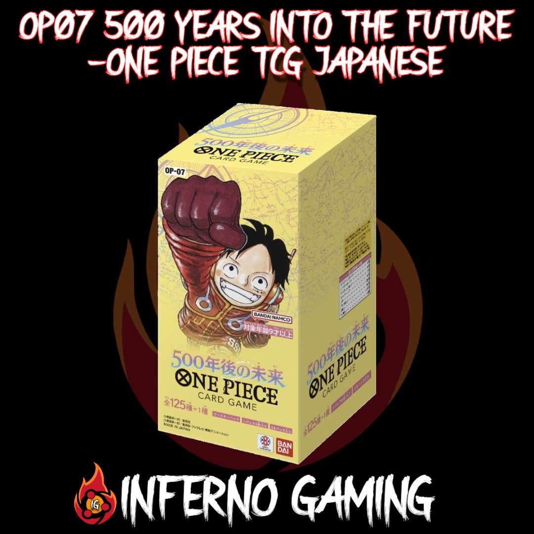 OP-07] 500 Years Into The Future Booster Box- One Piece TCG Japanese OP07,  Hobbies & Toys, Toys & Games on Carousell