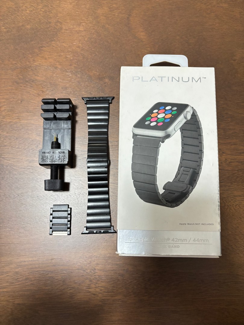 Platinum Apple Watch Link Band 44 45mm