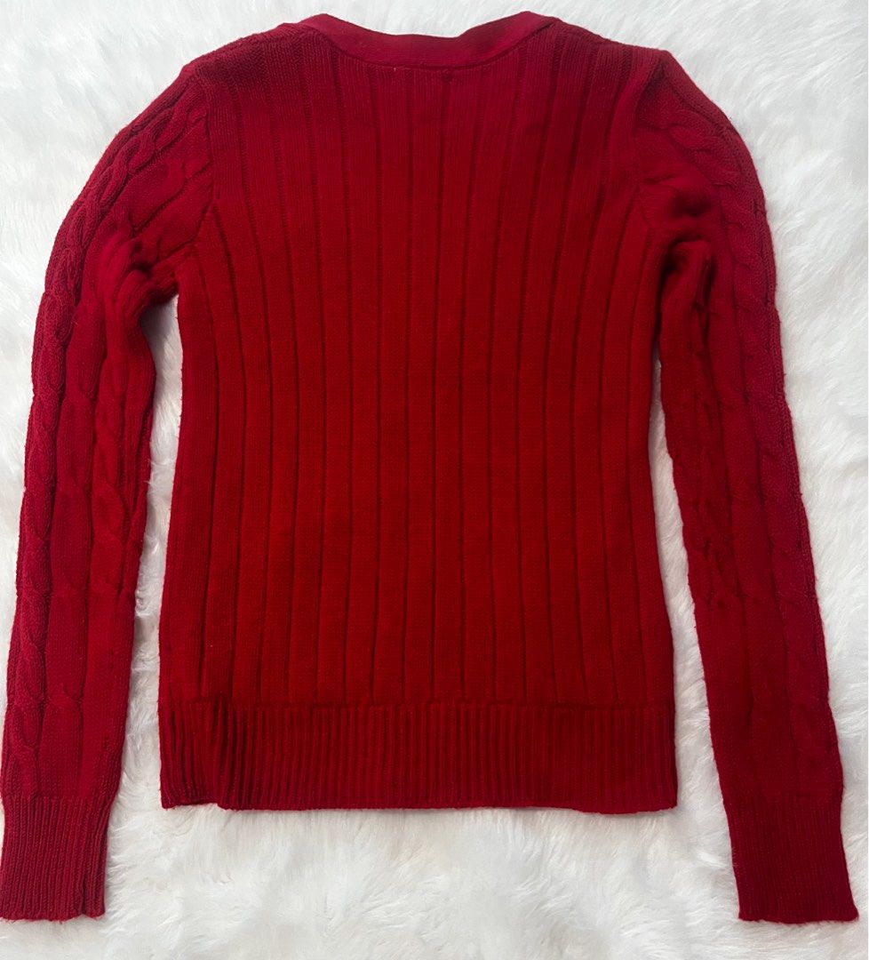 POOF EXCELLENCE CARDIGAN (Category: Coats, Jackets and Outerwear) located in Cavite. Submitted by aristle18 (Listing ID 1326335949, Image 2). Description: Size S on tag Made in Bangladesh.