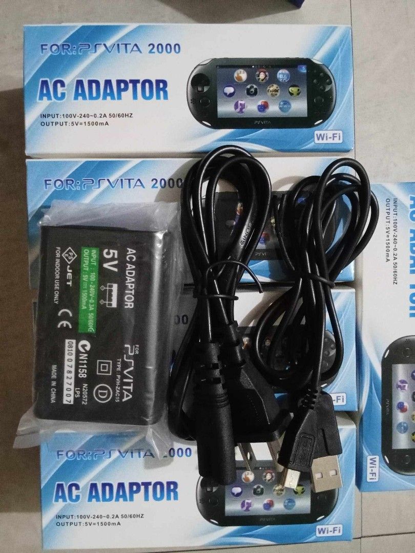 PS VITA SLIM AC CHARGER (Category: Cases & Covers) located in Quezon City. Submitted by hajjasittienor (Listing ID 1326476094, Image 1). Description: BRAND NEW 💯 PS VITA SD ADAPTOR NG MEMORY.250 PS VITA SLIM TEMPERD GLASS.250 PS VITA SLIM SILICON 250 CRYSTAL CASE 230 THUM GRIP.100 HARD POUCH.300 ......AVIDA TOWER NEW MANILA COL BONNY SERRANO AVE QUEZON CITY.