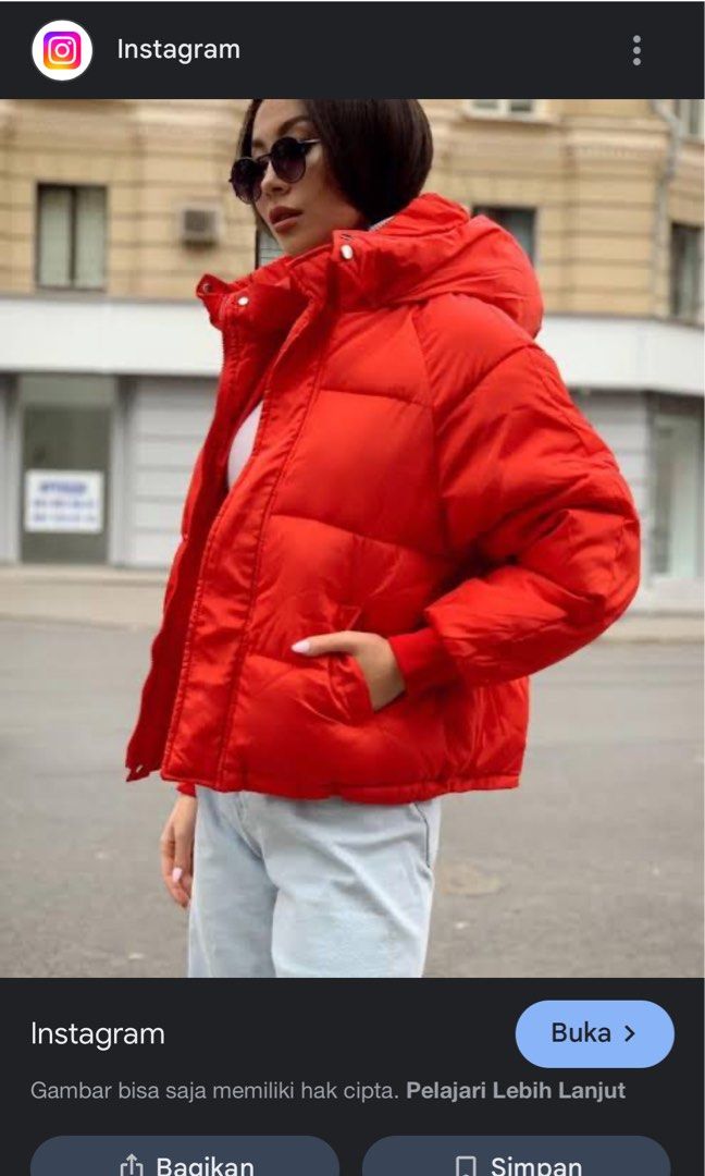 Pull and bear red puffer jacket hot sale