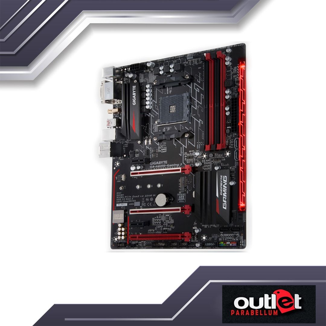 REFURBISHED GIGABYTE GA-AB350-GAMING-3 Dual Channel Non-ECC Unbuffered ...
