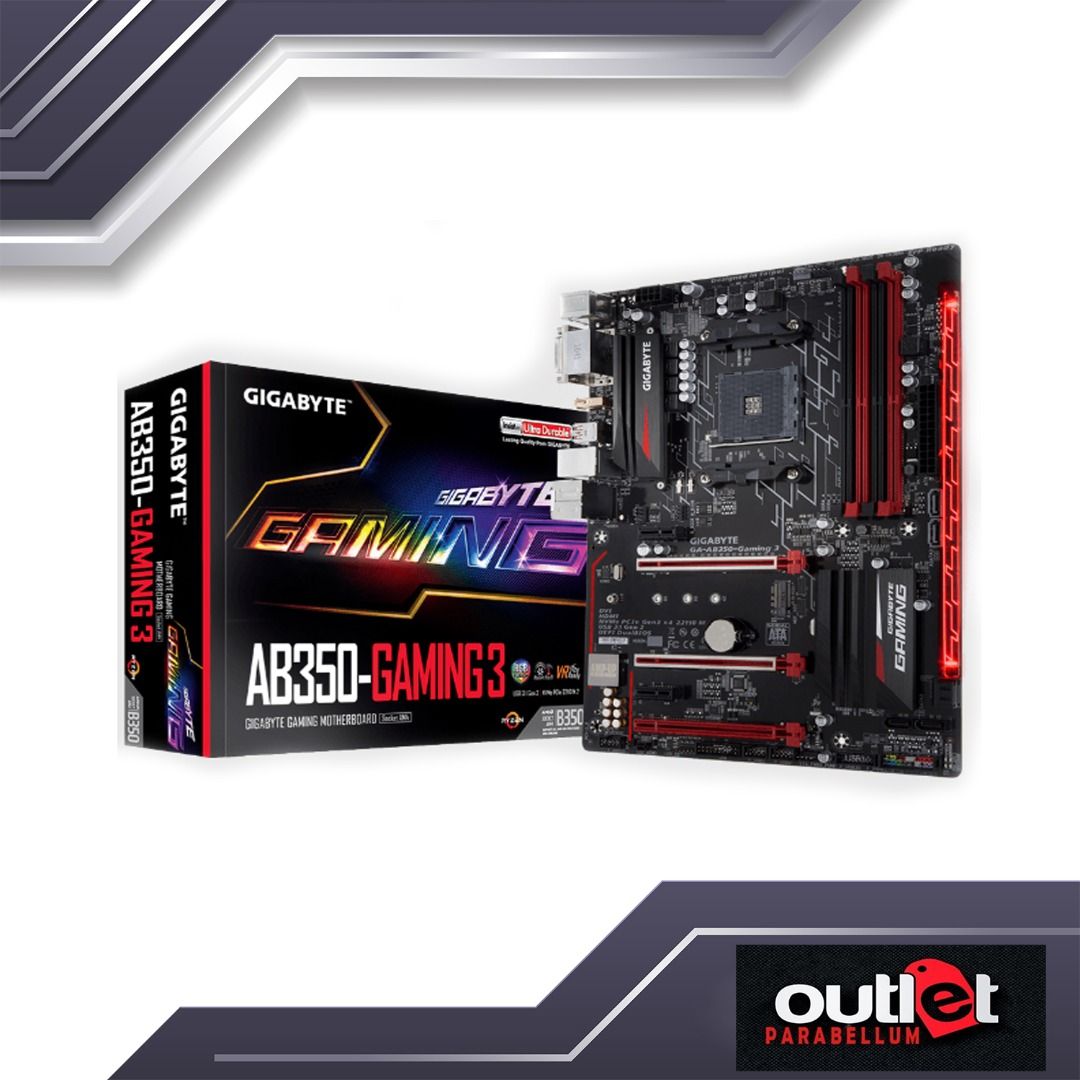 REFURBISHED GIGABYTE GA-AB350-GAMING-3 Dual Channel Non-ECC Unbuffered ...