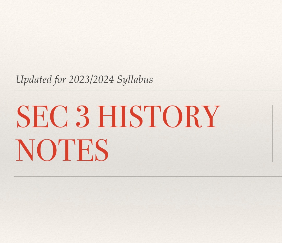 Sec 3 History Notes (updated syllabus 2023-2024), Hobbies & Toys, Books ...
