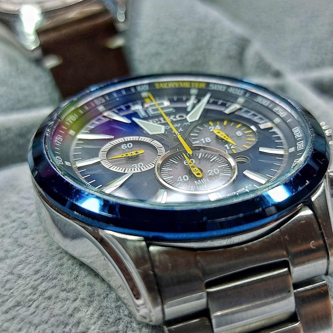 Seiko SSC505 Jimmie Johnson Special Solar Japan Quartz Watch Men s Fashion Watches Accessories Watches on Carousell
