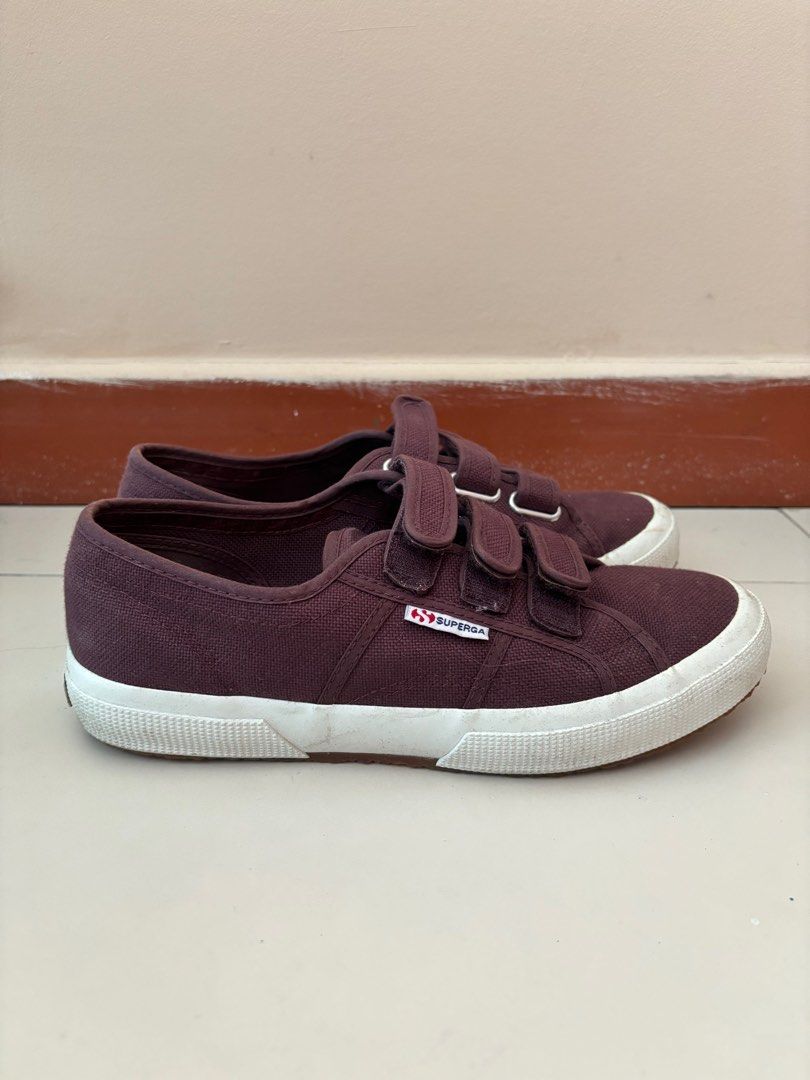 Maroon superga sneakers new arrivals
