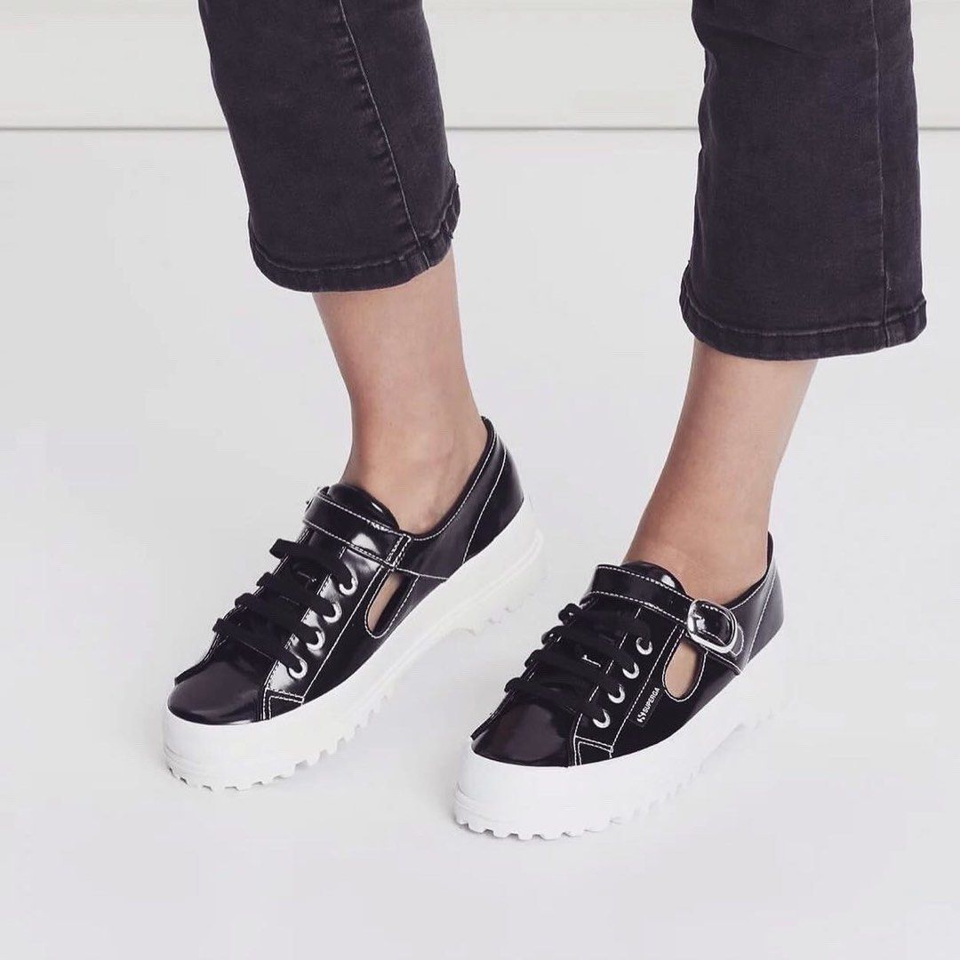 SUPERGA X ALEXA CHUNG ALPINA LEA IN PATENT LEATHER Women s Fashion Footwear Sneakers on Carousell